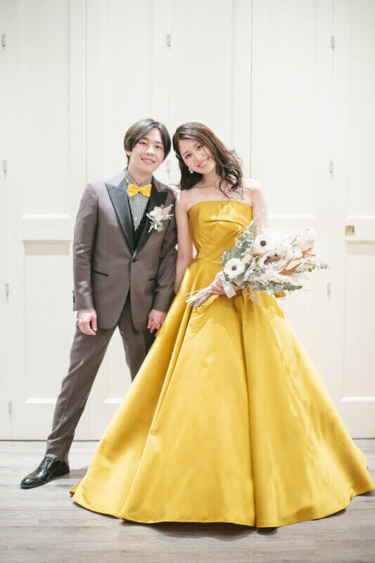 カラードレス カラータキシード セット 結婚式 ウェディング カラー 